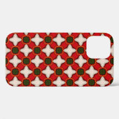 クリスマスフリース感じと背景華美図形 Case-Mate iPhoneケース (裏面 (横))