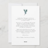 クリスマスフルハートエレガントファミリーベビー2写真 シーズンカード (裏面)