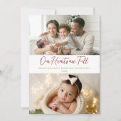 クリスマスフルハートクラシックファミリーベビー2写真 シーズンカード (正面)