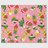 クリスマスフルーツいちごスイレモン ラッピングペーパー (フラット)