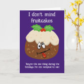 クリスマスフルーツケおもしろいークジョークシーズンカード カード (黄色い花)