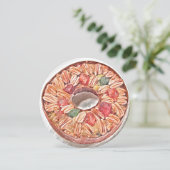 クリスマスフルーツケーキの絵画水彩色のカード シーズンカード (スタンド正面)