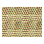 クリスマスフルーツケーキfruitcakeスライスホリデーフード テーブルクロス (正面(横))