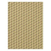 クリスマスフルーツケーキfruitcakeスライスホリデーフード テーブルクロス (正面)