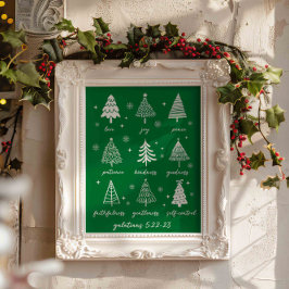 クリスマスフルーツ聖霊ガラテヤの聖句 ポスター