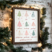 クリスマスフルーツ聖霊ガラテヤの聖句 ポスター