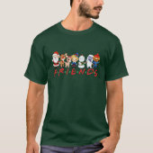 クリスマスフレンズサンタルドルフ雪だるまファミリー Tシャツ (正面)