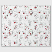 クリスマスフレンズホリデーラッピング紙 ラッピングペーパー (フラット)