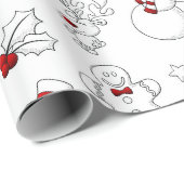 クリスマスフレンズホリデーラッピング紙 ラッピングペーパー (ロールコーナー)