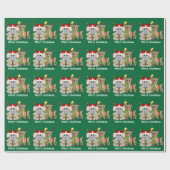 クリスマスフレンズホリデーラッピング紙 ラッピングペーパー (フラット)