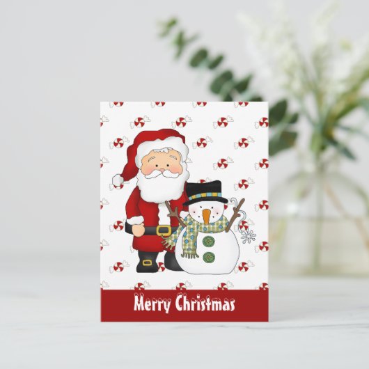 クリスマスフレンドの休日のグリーティングカード シーズンポストカード (スタンド正面)