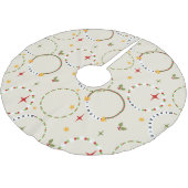 クリスマスフレンドシップブレスレット ブラッシュドポリエステルツリースカート (アングル)