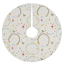 クリスマスフレンドシップブレスレット ブラッシュドポリエステルツリースカート