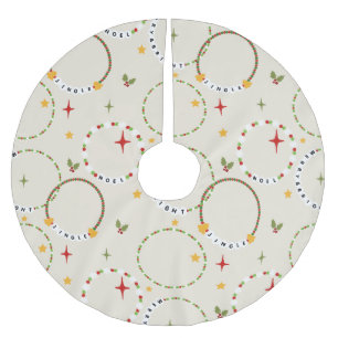 クリスマスフレンドシップブレスレット ブラッシュドポリエステルツリースカート