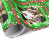 クリスマスフレームのあなた自身の写真! - ラッピングペーパー (ロールコーナー)