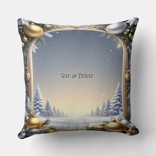 クリスマスフレームホリデイ装飾用クッション クッション (裏面)