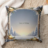 クリスマスフレームホリデイ装飾用クッション クッション (ブランケット)