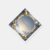 クリスマスフレームホリデーナプキン スタンダードカクテルナプキン (角)