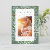 クリスマスフレームホリデー新年のフォトカード シーズンカード (スタンド正面)