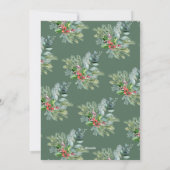 クリスマスフレームホリデー新年のフォトカード シーズンカード (裏面)