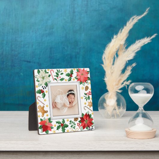 クリスマスフレームレスファミリーフォトイーゼルバック フォトプラーク (インサイチュ)
