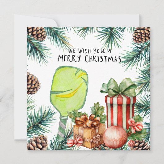 クリスマスフレーム付きピックボール シーズンカード (正面)