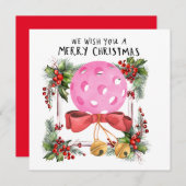 クリスマスフレーム付きピックボール シーズンカード (正面/裏面)