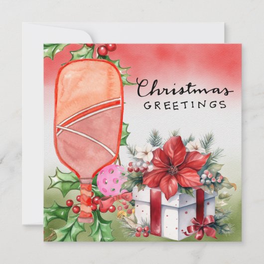 クリスマスフレーム付きピックボール シーズンカード (正面)