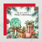 クリスマスフレーム付きピックボール シーズンカード (正面/裏面)