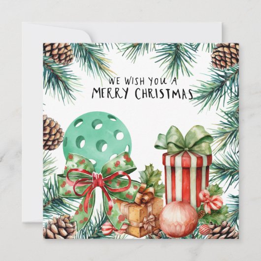 クリスマスフレーム付きピックボール シーズンカード (正面)