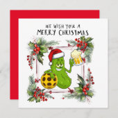 クリスマスフレーム付きピックボール シーズンカード (正面/裏面)