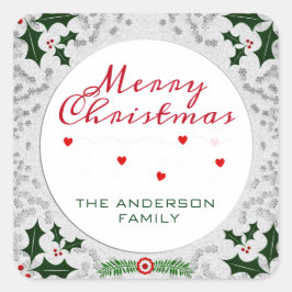 クリスマスフレーム スクエアシール