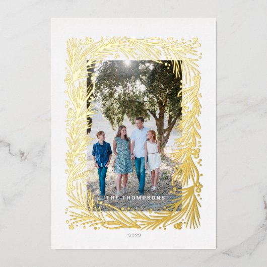 クリスマスフレーム 箔シーズンカード (正面)