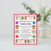 クリスマスフレーム#2招待状はがき インビテーションポストカード (スタンド正面)