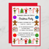 クリスマスフレーム#2招待状カード セーブザデート (正面/裏面)
