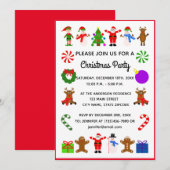 クリスマスフレーム#3招待状カード セーブザデート (正面/裏面)