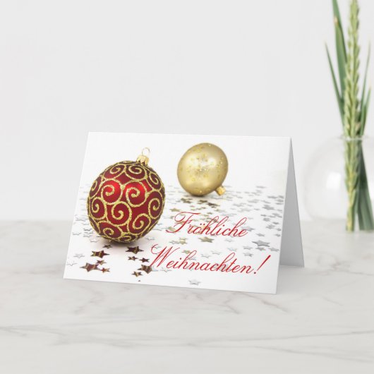 クリスマスフレーリシェワイヒナッチンホリデーカード シーズンカード (正面)