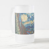 クリスマスフロステッドグラスマグカップ フロストグラスビールジョッキ (正面左)