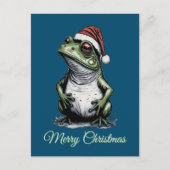 クリスマスフロッグコテージコアビクトリアンヴィンテージ ポストカード (正面)