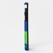 クリスマスフロッグサンタハットブルーノベルティ Case-Mate iPhoneケース (裏面/左)