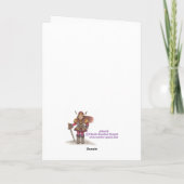 クリスマスフロレンツェのスクロールワークのグリーティングカード シーズンカード (裏面)