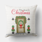 クリスマスフロントドアスタイリッシュモノグラム装飾 クッション (裏面)