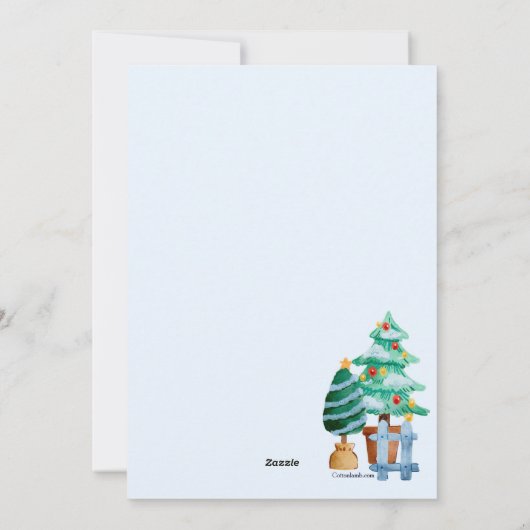 クリスマスフロントドア移動のお知らせ シーズンカード (裏面)