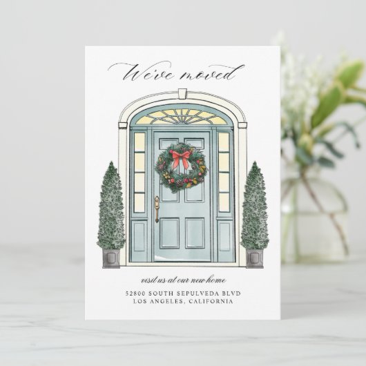 クリスマスフロントポーチコロニアルドアムービング 案内状 (スタンド正面)