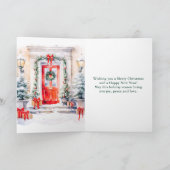 クリスマスフロントポーチハッピーホリデーズ シーズンカード (内部)