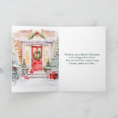 クリスマスフロントポーチハッピーホリデーズ シーズンカード (内部)