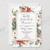 クリスマスフローラが今シーズン結婚した 招待状 (正面)