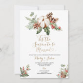 クリスマスフローラが今シーズン結婚した 招待状 (正面)