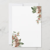 クリスマスフローラが今シーズン結婚した 招待状 (裏面)