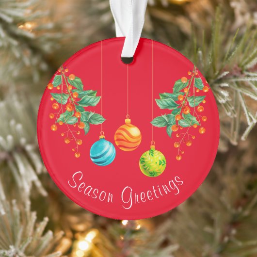 クリスマスフローラとオーナメント オーナメント (ツリー)